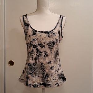 💙💎Freda Five Navy/Silver Tank W/Jewels Size L